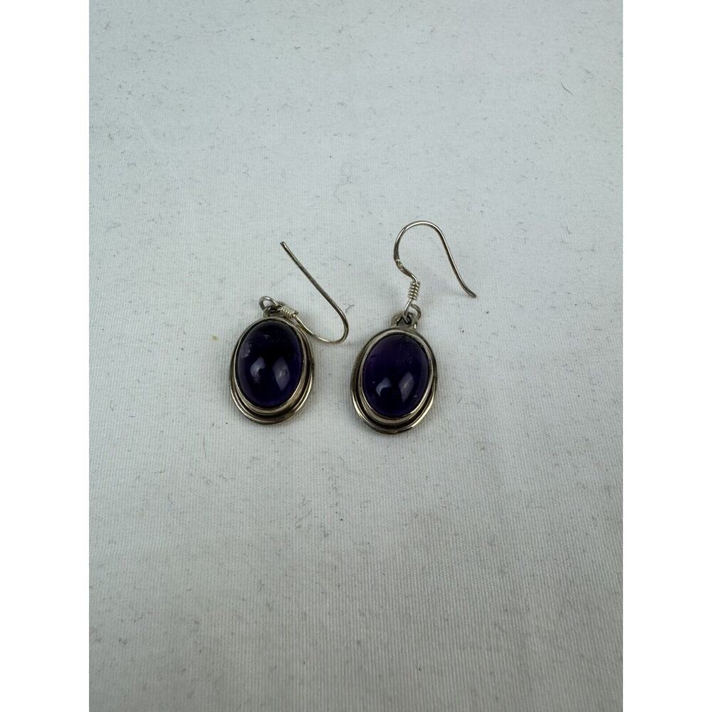 Purple Dangle Earrings